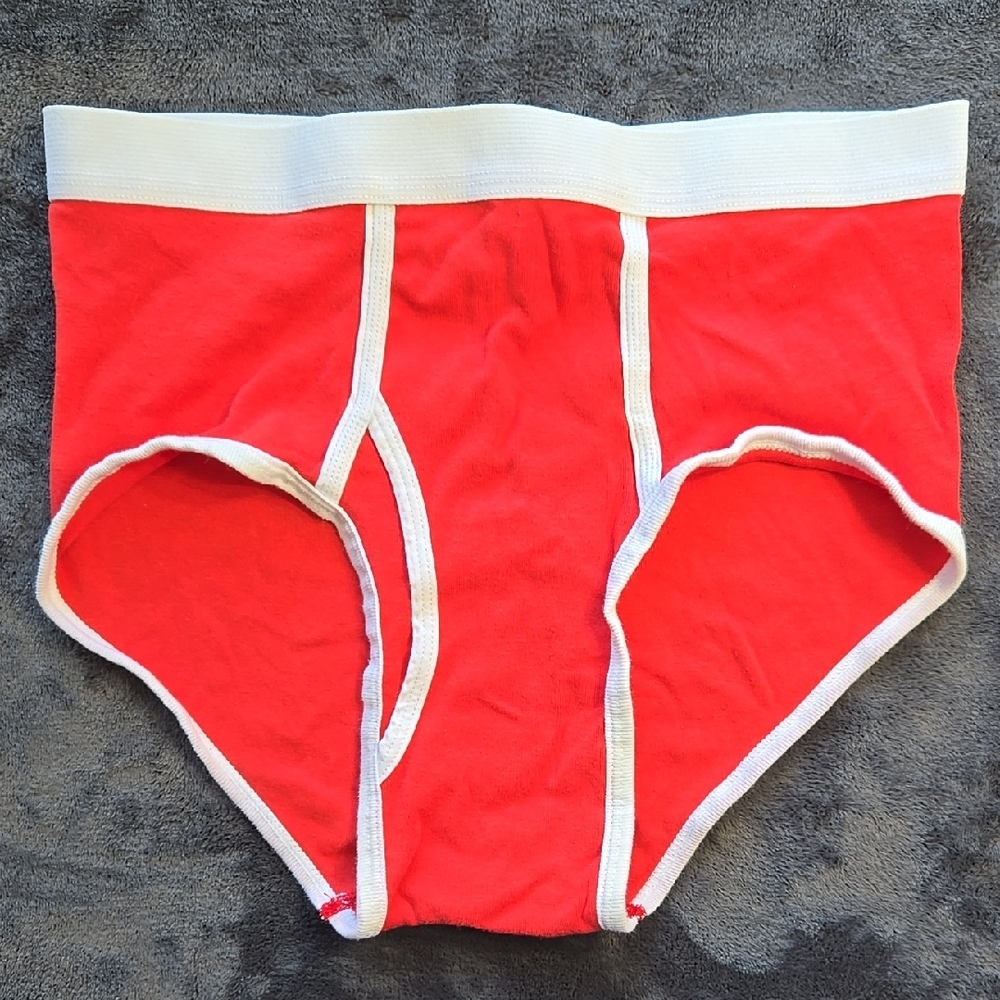 Los Angeles Apparel Red Briefs with White Trim